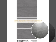 Langlebige beige Innenporzellanfliesen-Dünnbettmörtel-Verlegemethode für einfache und schnelle Installation