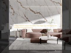 1200x2700mm Innenbereich Porzellanfliesen Hohe Fleckenbeständigkeit für einfache Pflege Bodenbelag