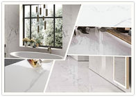 Super weißes Carrara polierte Größe der Porzellan-Fliesen-24x48 12 Millimeter Stärke-