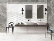 Carrara-weiße Marmorporzellan-Fliese, Küchen-Wohnzimmer-Wand und Bodenfliesen