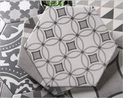 Hexagon weißes und schwarzes 8' moderne Porzellan-Fliese Matte Finished X9.2