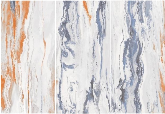 Marmorplatten-Poliergranit-Bodenfliesen Ambilight weißes Grey Orange Colour