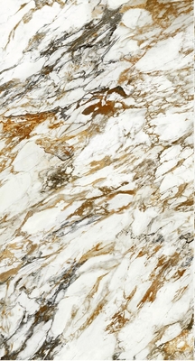 12 mm dicke Porzellanplattenfliese, italienisches Goldweiß für Badezimmer