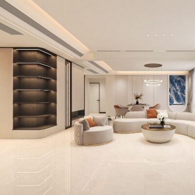 Moderne Porzellanfliesen mit Marmor-Zement-Mix-Design leicht zu reinigen und passend Fels für zeitgenössische Räume