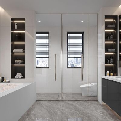 Rectangle Marble Look Porcelain Tile with High Variation in 750x1500MM for Modern Interiors