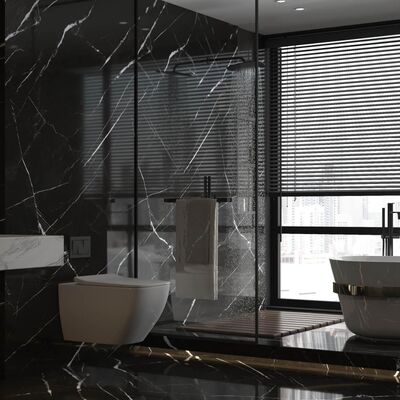 Langlebige, schmutzabweisende, pflegeleichte Feinsteinzeugfliese im Marmor-Look für stark frequentierte Bereiche