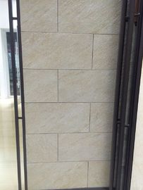 Moderne glasig-glänzende raue Porzellan-Fliesen-säurebeständige gelbe beige Farbe
