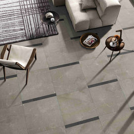 Beige moderne Badezimmer-SahneBodenfliese, Beleg-Beweis-Steinblick-Bodenfliese