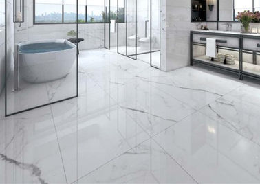Helle 24 x 48 Bodenfliese, klassische Carrara-Porzellan-Fliese Matte Surface
