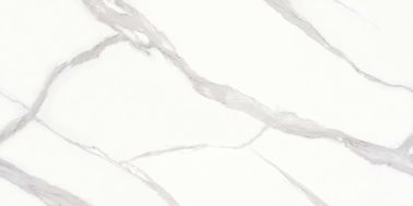 Glasig-glänzende Marmorblick-Fliese/weiße Marmorbodenfliese Porcelanato polierten