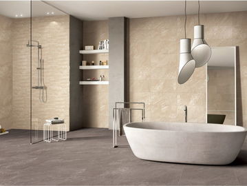 60*60cm Anti-Slip Stone Look Porzellanfliesen Niedrigwasserabsorption Ceram Gelb Badezimmer Wandfliesen