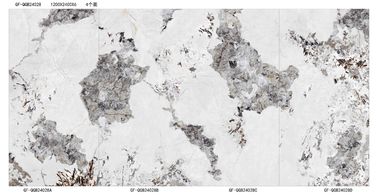 Großes Format-deckt glasig-glänzende Küchen-weiße keramische Polierwand Marmor-Blick-Porzellan-Fliese 1200x2400 Millimeter mit Ziegeln