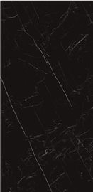 Innenporzellan der heißer Verkaufs-deckt dekoratives super schwarzes Porzellan-Bodenfliese-1200x2400 schwarze Fliesen-Küchen-Wand mit Ziegeln