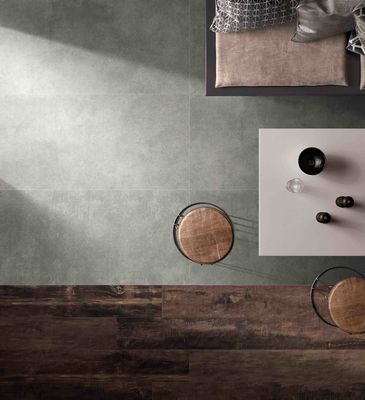 Dünne Fliese Grey Rough Mattes 4.8mm Porzellan-600x1200