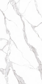 1200x2400mm rustikale glasig-glänzende weiße außenfarbegroße Formatindoor-Porzellan-PolierBodenfliese