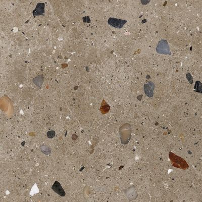 Gelblicher Farbeterrazzo-Stein-Innenporzellan-Fliesen für die Pflasterung von Böden